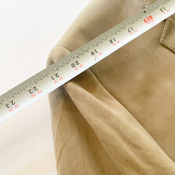 Ibiza Men's Silk Linen Blend Lightweight Blazer 46 L Brown Salada Sportcoat - Picture 5 of 15